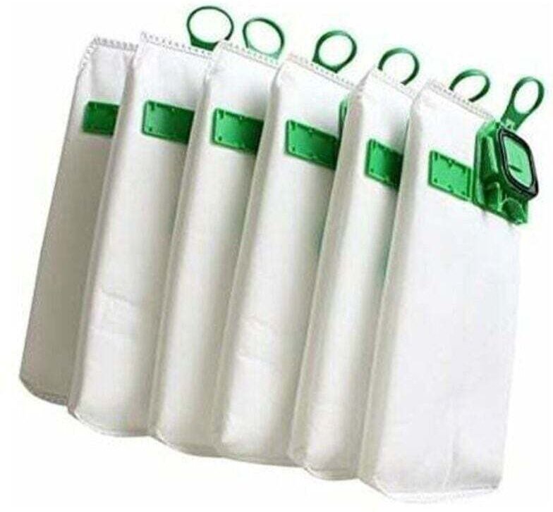 Packung mit 6 hocheffizienten Staubsaugerbeuteln für Vorwerk VK140, VK150, FP140 und Kobold Staubsauger