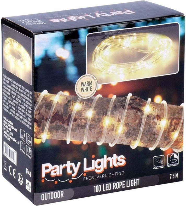 Ledkia - LED-Schlauch Slim Rund 220V ac 14 LED/m Warmes Weiß IP44 7,5m 2700K Warmweiß