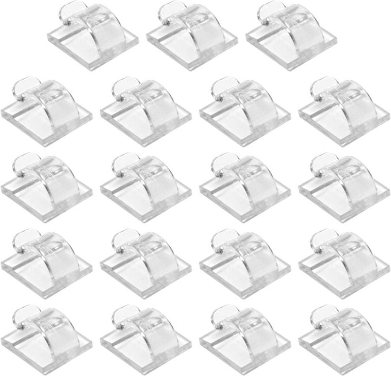 Haken für Lichterketten-Clips im Freien, 15er-Pack, transparenter Lichthaken mit wasserfester Kleberückseite