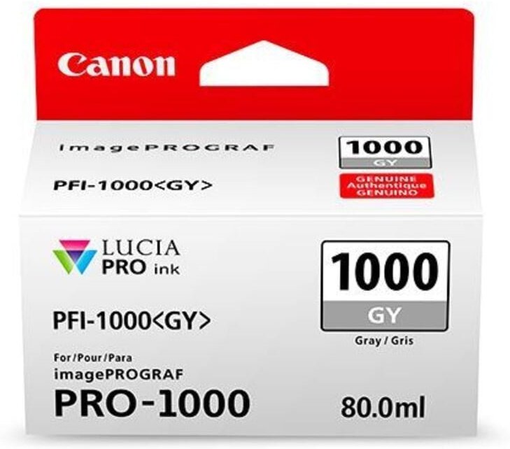 Canon PFI-1000GY grau 80ml Tinte für Canon imagePROGRAF PRO-1000