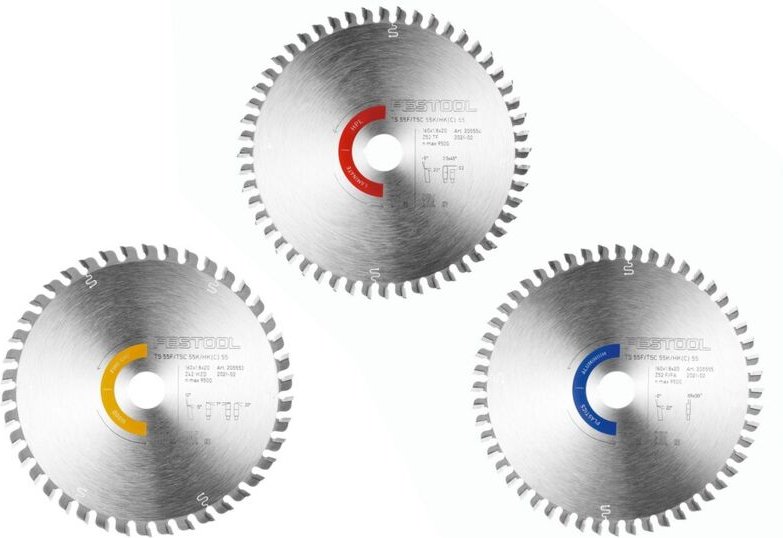 Kreissägeblatt-Set KSB-SORT/3 w/l/a 160x1,8 - 578564 - Festool