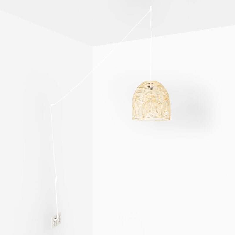 Korb-Hängelampe "NORMA" - Ø35cm - Mit Schalter und Stecker - E27