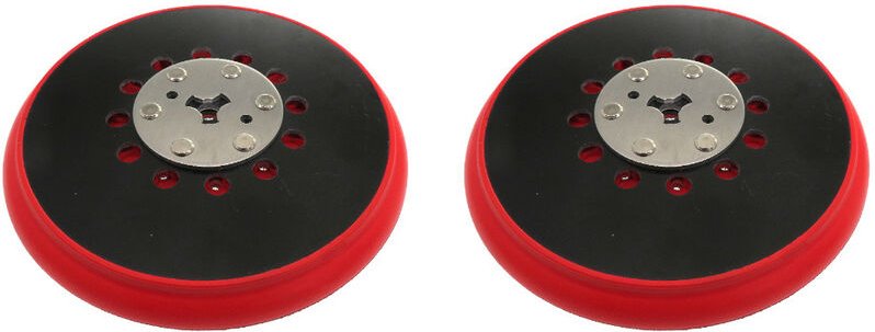 Trade-Shop 150mm Klett Multi-Loch Schleifteller Haftteller, mittelharte Ausführung, kompatibel mit Bosch get 75-6, get 7...