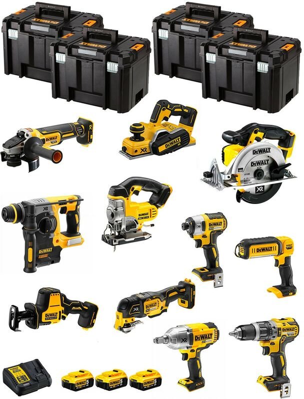 Dewalt - Kit DWK1102T (DCD796+DCH273+DCG405+DCF887+DCF899H+DCS331+DCS391+ DCS355+DCP580+DCS369+DCL050+ 3x5,0Ah +DCB115+4...