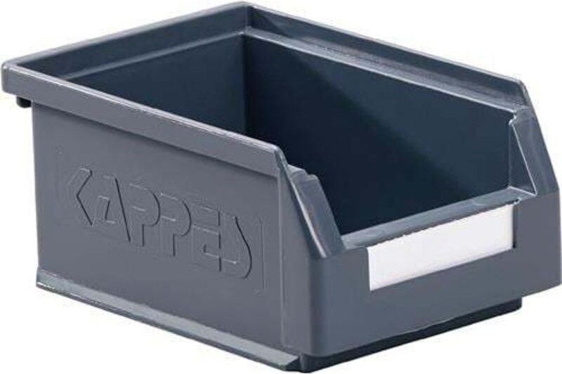 Sichtlagerkasten L160xB105xH75mm pe grau