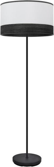Fabrilamp - Olga 1xe27 Schwarz/weiß-schwarz-verrückt.schwarz 162x40x40 Cm Wohnzimmer Boden