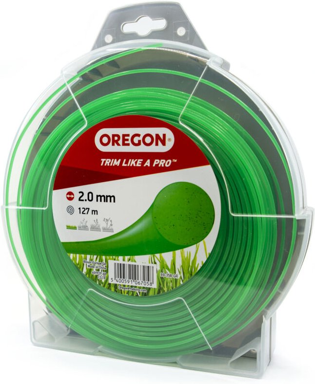 Oregon Nylonfaden Mähfaden Rund 2,0mm x 127m Grün