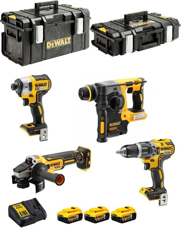Dewalt - Werkzeuge - Akku-Werkzeug-Set, 10-teilig, mit Akkus und Ladegerät DCK422P3