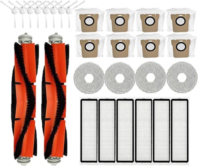Für xiaomi Mijia B101CN Zubehör Wichtigsten Seite Pinsel Filter Mopp Staub Tasche Roboter Staubsauger Ersatz Teile