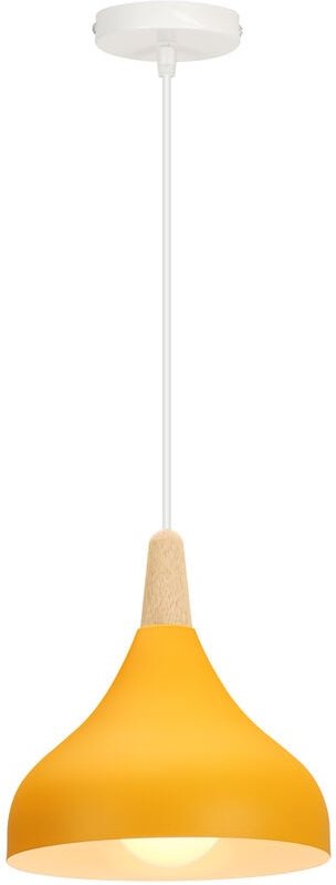 Pendelleuchte, 1 Flammig Hängeleuchte im Moderne Stil, Kronleuchter mit Ø20cm Lampenschirm für Wohnzimmer Schlafzimmer E...