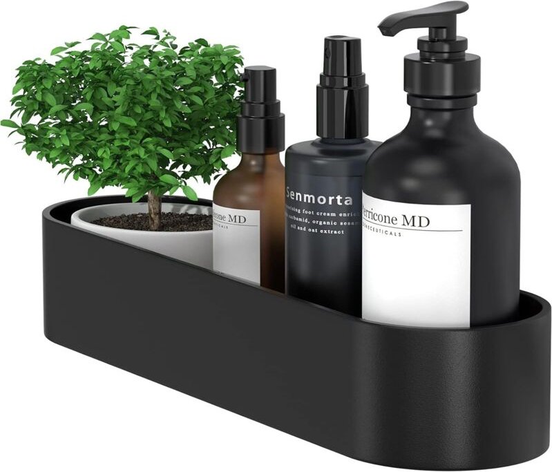 Thumbnail - Selbstklebendes Duschregal ohne Bohren, Aluminium mit matter Oberfläche, Badezimmerorganisation