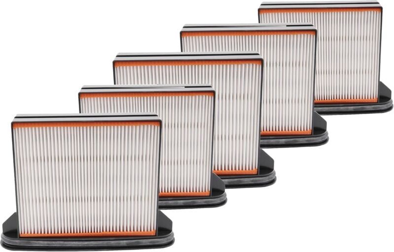 5x Staubsaugerfilter kompatibel mit cs Unitec 25, 35 ip, 35 m, 25 a, 1225, 1250 Staubsauger - HEPA-Faltenfilter-Nassfilt...