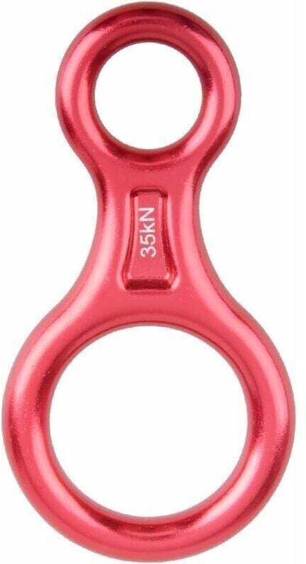 XVX - 35kN Abseilen acht (Rot), Klettern Abseilen Gerät 8 Descender für Seildurchmesser 8-13mm