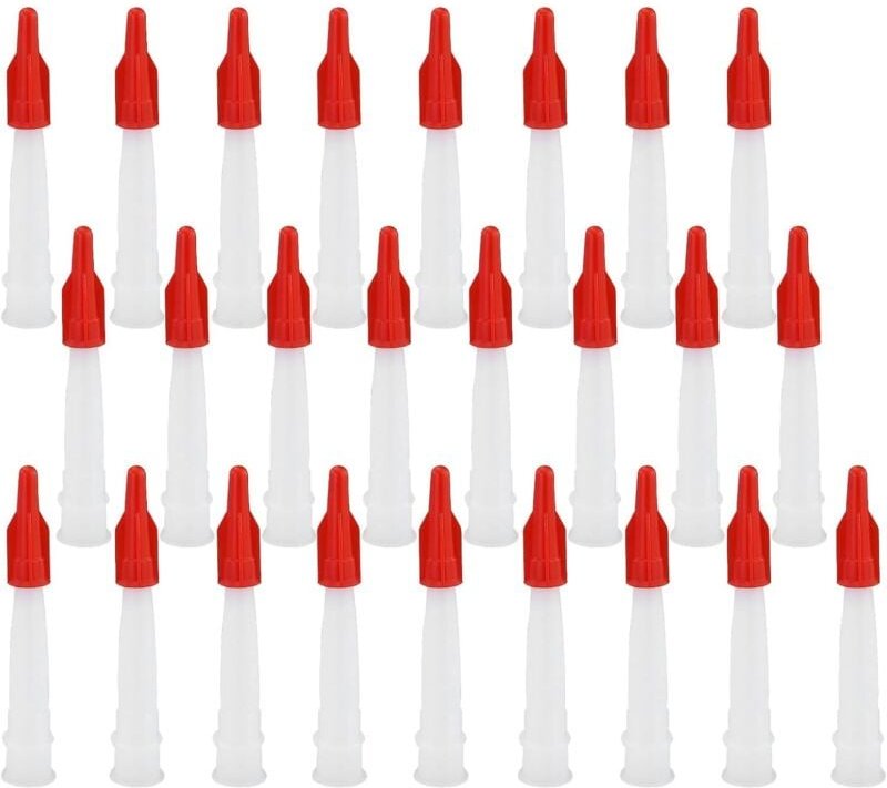 22 Stück Kartuschenspitzen, Silikonspitzen, transparente Ersatzspitzen, Verschlusskappen, Silikondüsen, Versiegelungsdüs...