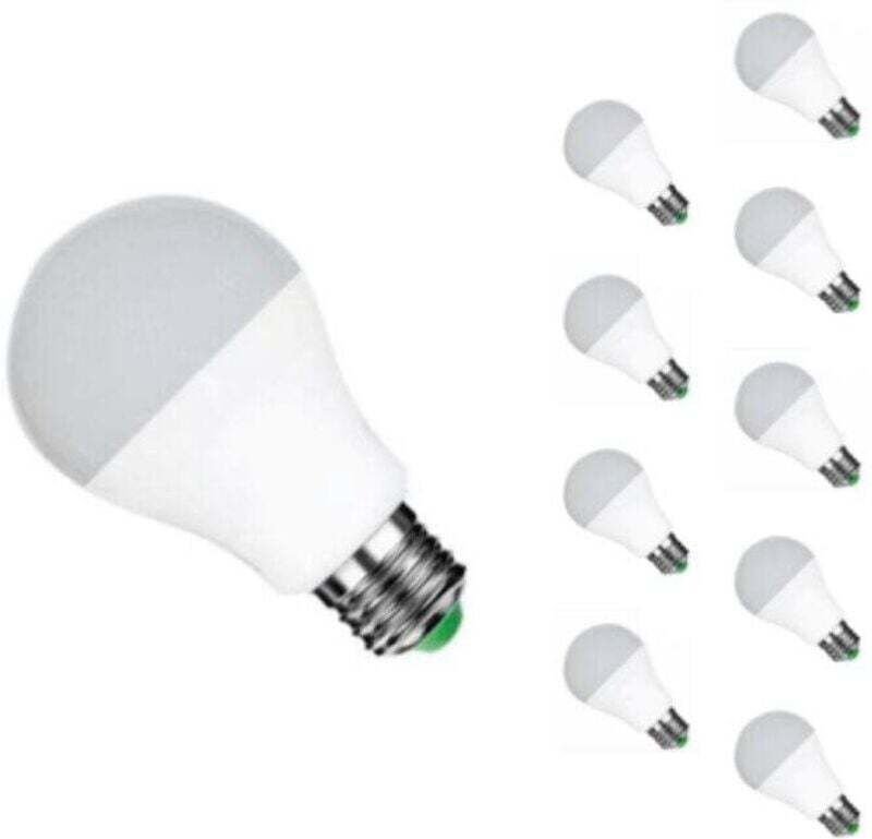 E27 12W 220V A60 180° LED (10er-Pack, XU) – Warmweiß 2300K – 3500K – SILAMP, hochwertiges Produkt, lange Lebensdauer, en...