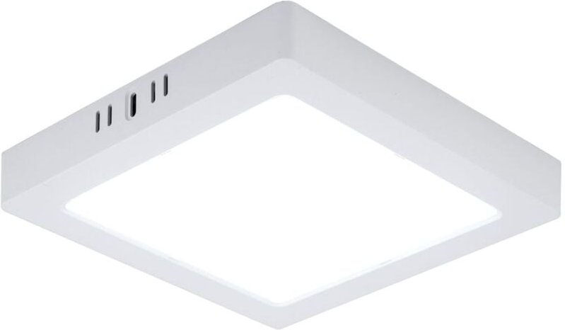 Led Deckenlampe Wohnzimmerleuchte Flurlampe Aufbau-Panel quadratisch Küchenleuchte, Kunststoff weiß, 18W 1980lm 6500K ka...