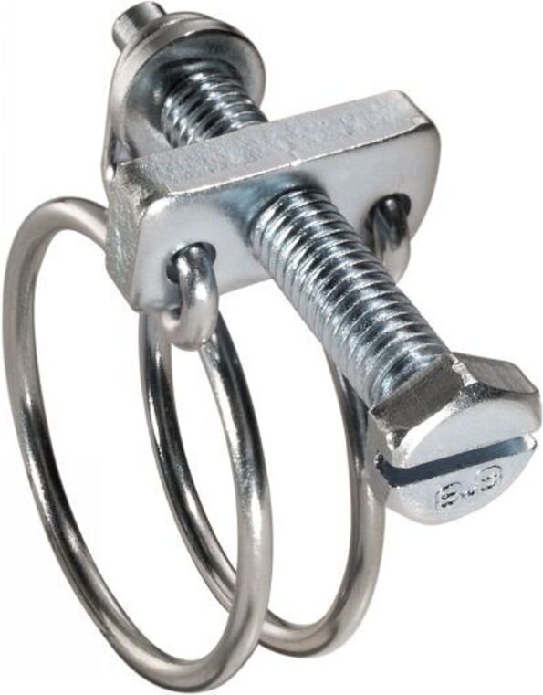 Doppelte Draht-Klemmschelle - Edelstahl A2 28-32 - Packung mit 50