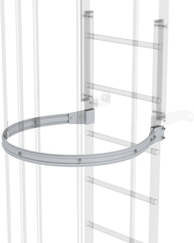 Munk - Günzburger Steigtechnik Rückenschutzbügel ø 700 mm Aluminium eloxiert - 061234