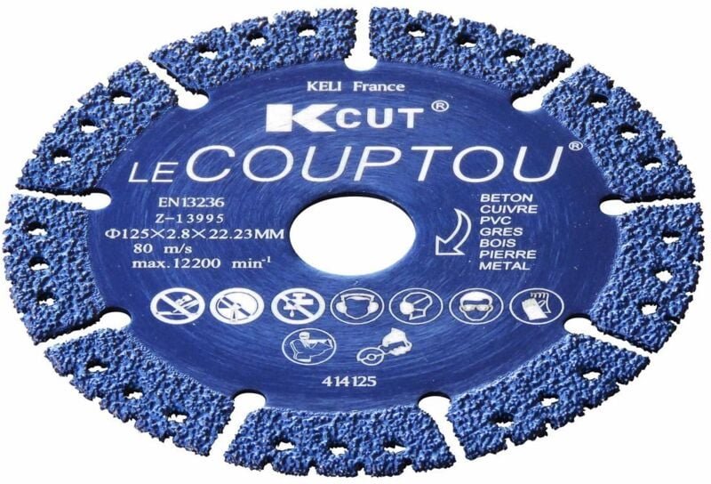 All-in-One-Diamanttrennscheibe - Bohrung 22,2 mm Ø 125 mm 2,8 mm Outifrance