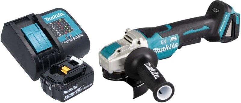 Dga 520 SF1X1 Akku Winkelschleifer 18 v 125 mm x-lock Brushless + 1x Akku 3,0 Ah + Ladegerät - Makita