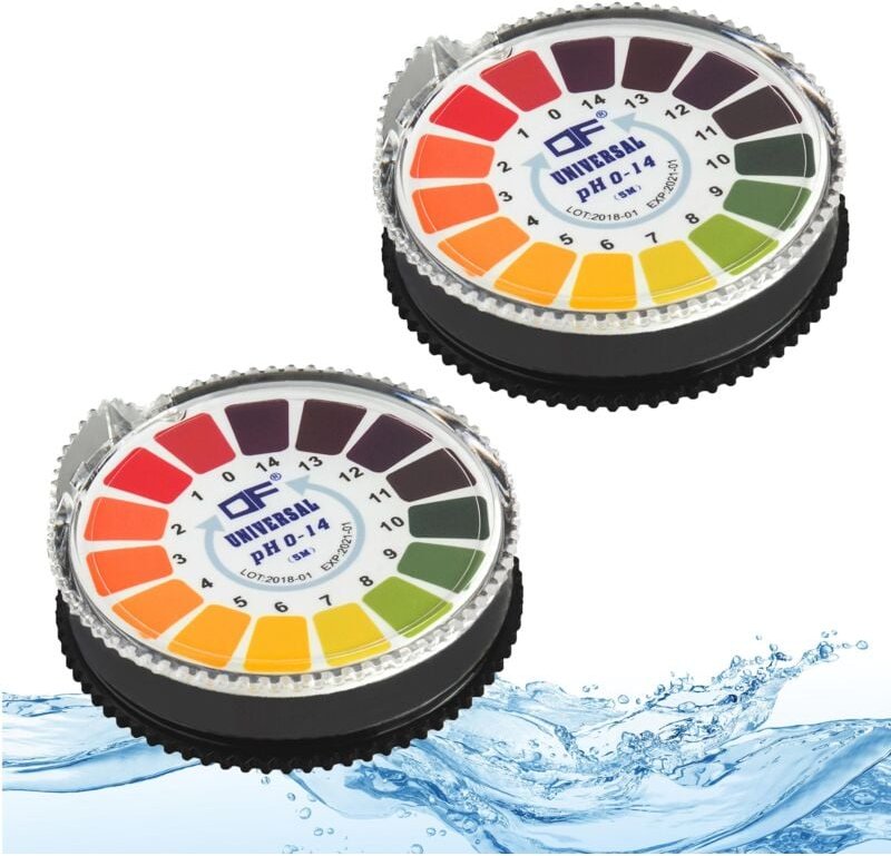 Ecence - 2x PH-Wert Teststreifen Indikator Lackmus Testpapier Lackmus-Papier Säure