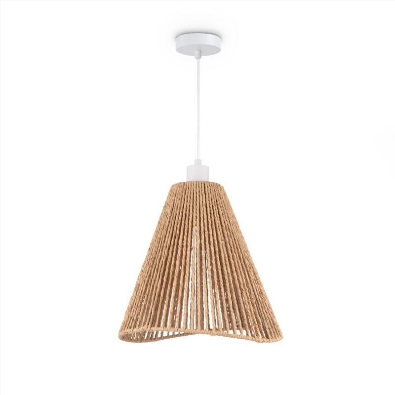 Led Pendelleuchte Esszimmer Pendellampe Wohnzimmer Küche Papier Boho Style E27 Weiß, Typ 3 - Paco Home