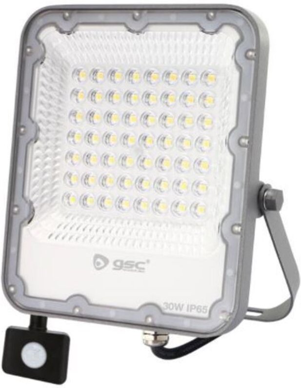 GSC - 202610004 Aluminiumprojektor mit Sensor 50W 6500K IP65 Grau