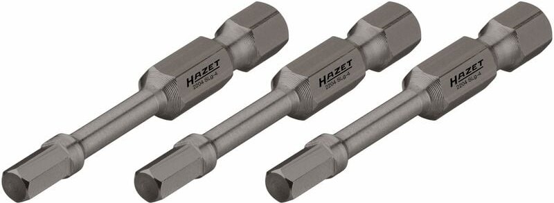 Schlag-, Maschinenschrauber-Torsions-Bits 2204SLG-3/3 Sechskant massiv 6 - Hazet
