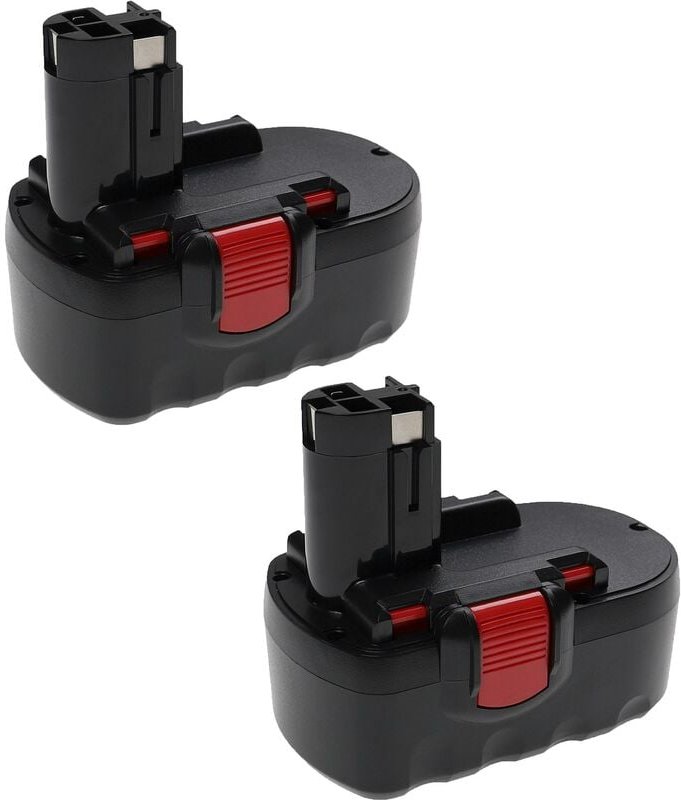 Extensilo - 2x Akku kompatibel mit Bosch psb 18 ve 2, psr 18 VE-2 Elektrowerkzeug, Akku-Schrauber (3300 mAh, NiMH, 18 v)