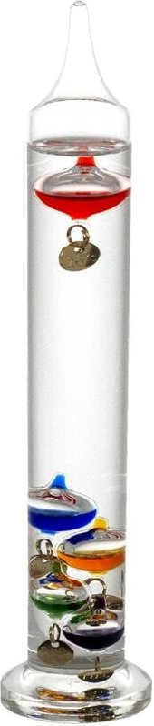 Geschenkthermometer Galileo Galilei Thermometer Schwarzer Pisapapeles 5x5x24cm 62157 - Signes Grimalt