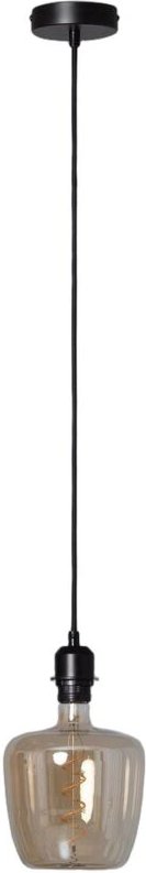 Hängeleuchten mit Textilkabel Schwarz Naomie Schwarz