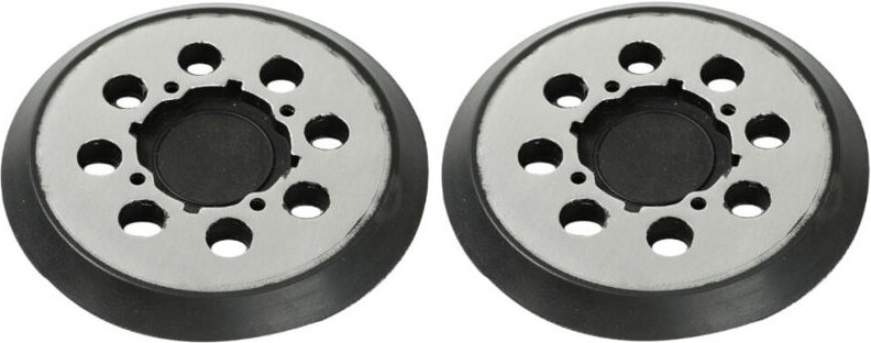 Trade-Shop 8-Loch + 4-Loch Klett Schleifteller Ø125mm mit Metall-Rückseite kompatibel mit Dewalt DWE6423B DWE6423R, Craf...