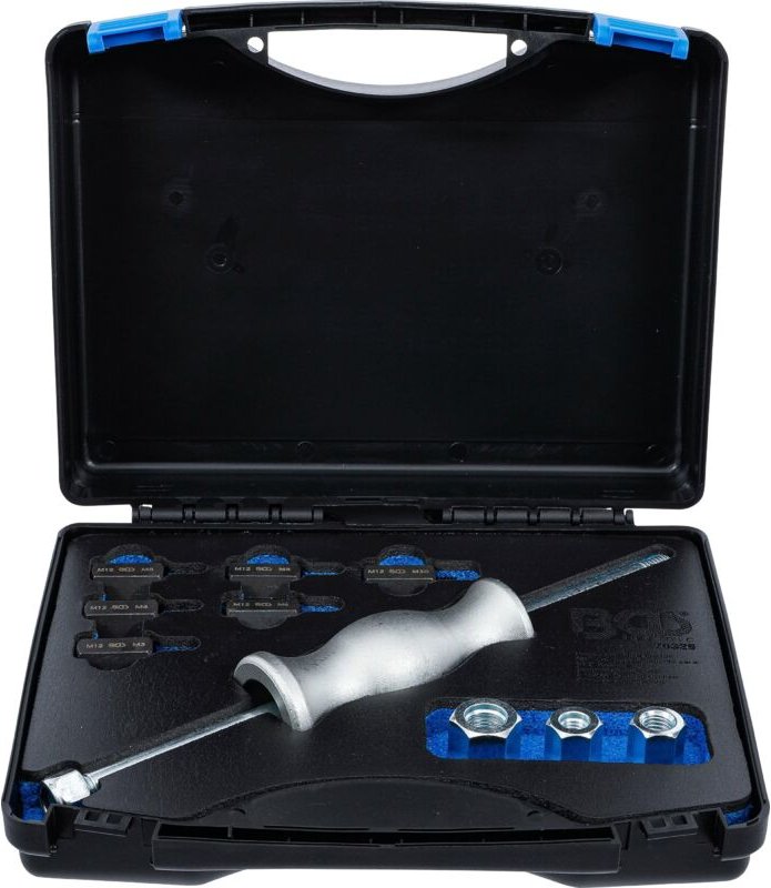 Gleithammer-Satz mit Gewinde-Adaptern 12-tlg.