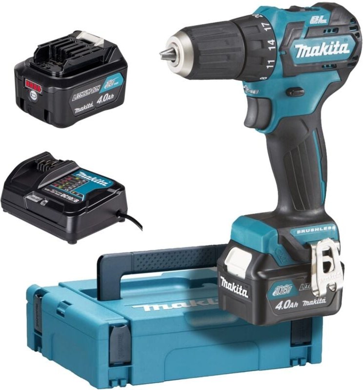 12 v cxt Li-Ion 4 Ah Bohrschrauber ø 10 mm Makita 2 Akkus, Ladegerät, Box – DF332DSMJ