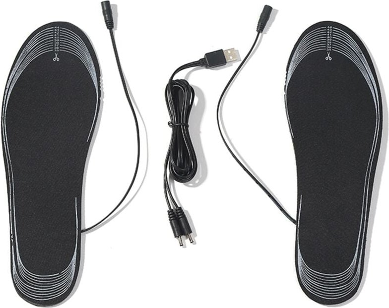 Usb Beheizte Schuheinlagen Elektrische Fußwärmunterlage Fußwärmer Sockenunterlage Matte Winter Outdoor Sport Heizsohlen
