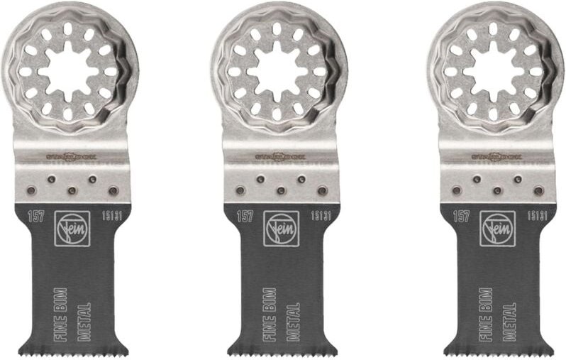 3x E-Cut Fine Sägeblatt Starlock 30 mm - 63502157220 - Fein