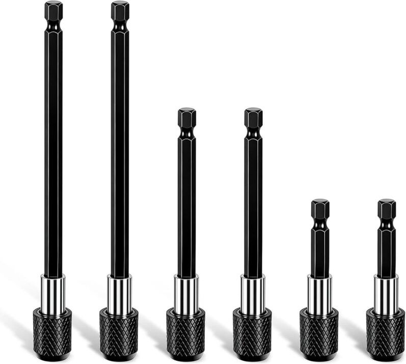 Magnetischer Bithalter, 1/4"-Sechskantschaft 60/100/150 mm, magnetischer Schnellwechselmechanismus für Bohrmaschinen und...
