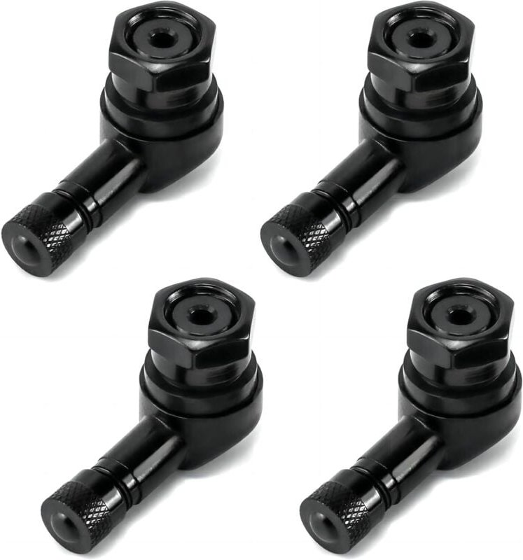 10-teiliges 90-Grad-Winkelventil-Adapterset aus Aluminiumlegierung zur Aufrechterhaltung und Erkennung des Reifendrucks,...