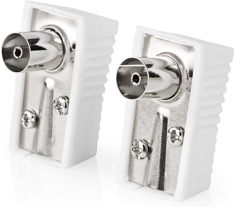 Iec coax stecker abgewinkelt buchse vernickelt 75 ohm schraube kabeleingangsdurchmesser 70 mm metall pvc weiss 2 stuck b...
