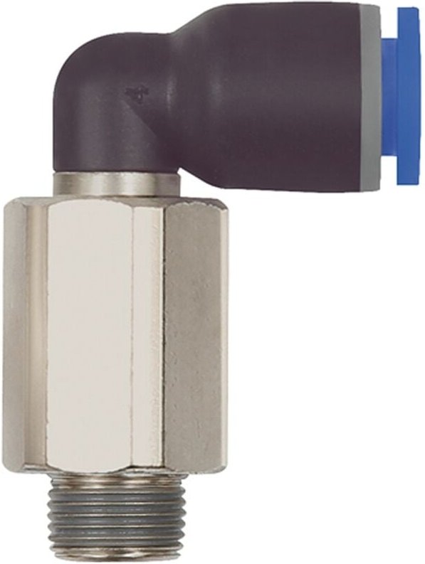 Riegler L-Steckverschraubung »Blaue Serie« lang, drehbar, R 1/2 a., Ø14mm