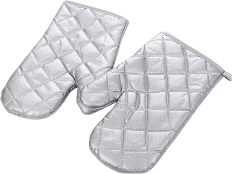Ymyny - Crediri Ofenhandschuhe, wasserdichte, versilberte Stoffhandschuhe, doppelseitige, rutschfeste, hitzebeständige O...