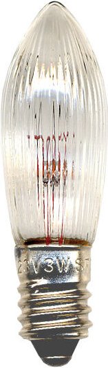 Ersatzbirnen ,Spare Bulb', E10, Kerzenform, dimmbar, 7er-Pack, 3W, warmweiß