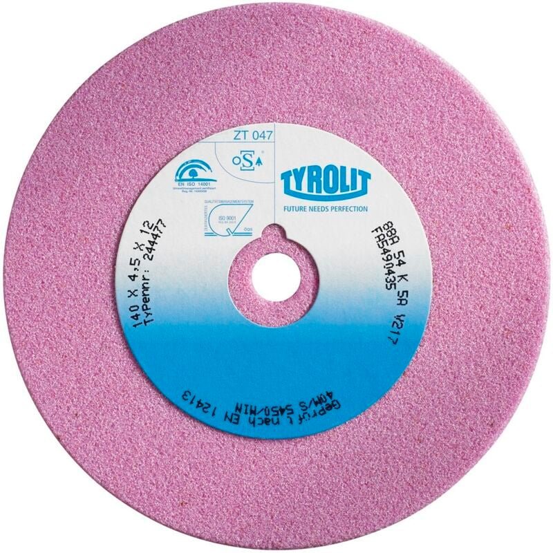 Tyrolit - Sägeschärfscheibe Edelkorund 88A rosa Form 1 150 x 3 x 32 mm Korn 80