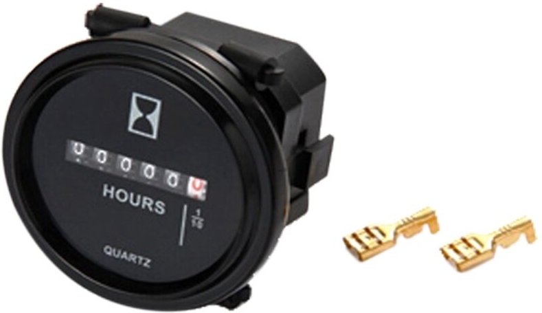 Tlily - Einrasten BetriebsstundenzäHler Runder LCD-BetriebsstundenzäHler QuarzstundenzäHler AC110-250V für Gabelwagen Bo...