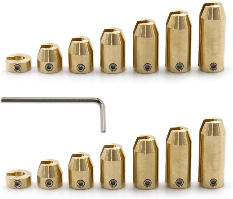 Zoternen - Yctze Messing-Ausgleichsgewichte-Set für Motorrad-Radspeichen – 12er-Pack (14 Stück)