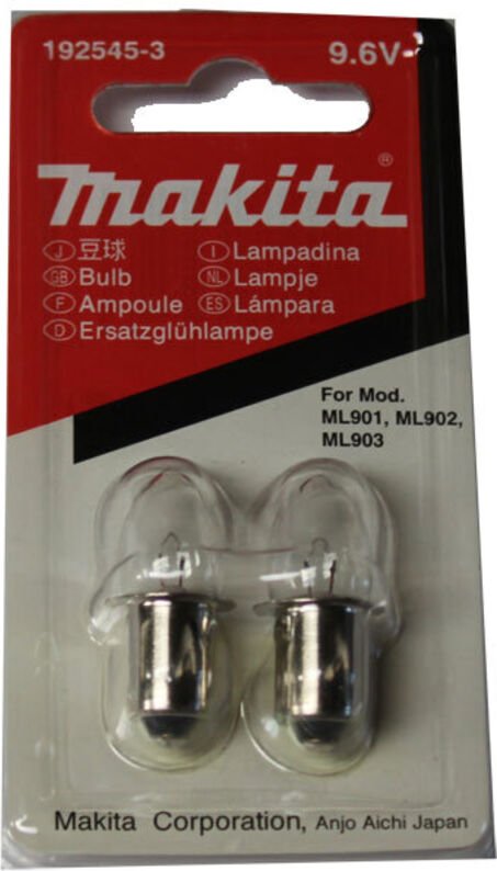 Glühlampe 9,6V 2 St. - 192545-3 - Makita