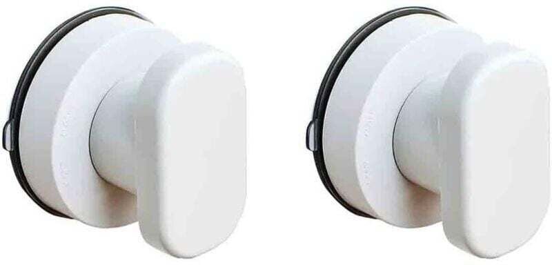 Vtizikl Lot de 2 poignées de sécurité à ventouse puissantes pour baignoire, miroir en verre, porte, tiroir, salle de bai...