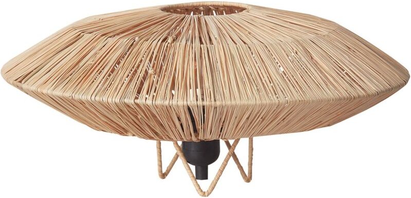 Thumbnail - Tischlampe Naturfarben aus Stroh Boho Stil Modern Tischleuchte Leselampe für Nachttisch Schlafzimmer Wohnzimmer Wohnacce...