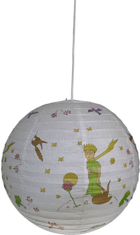 Niermann - Kinder Papierlampe der kleine prinz Lampenschirm Ø40cm mit Aufhängung &led Licht