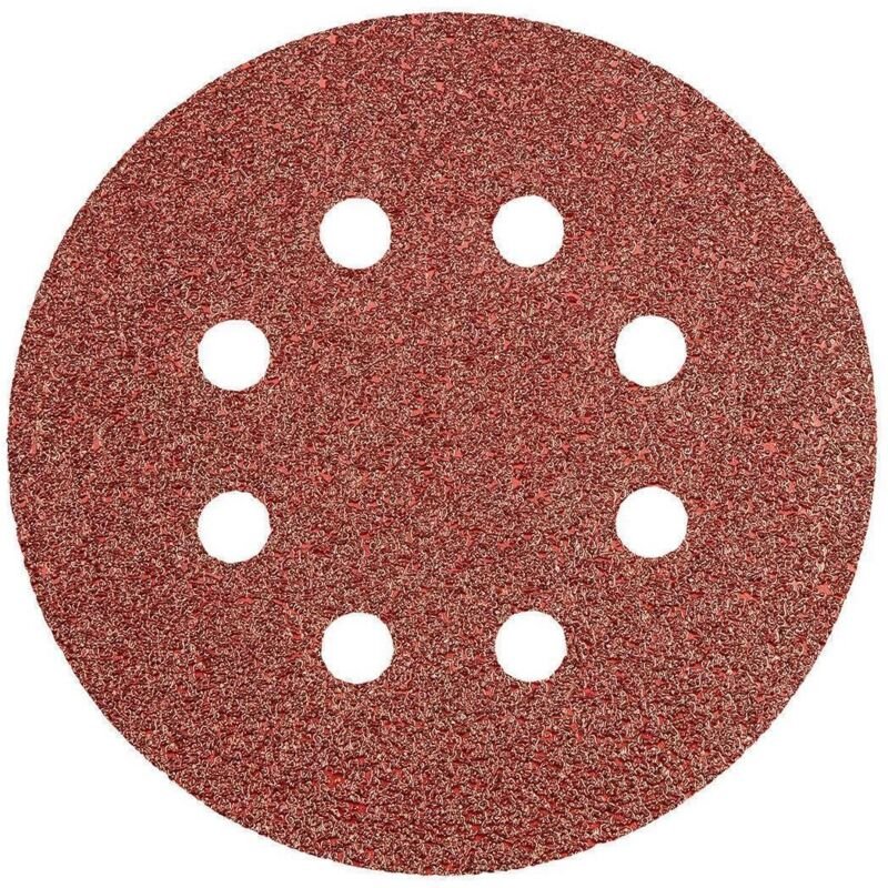 Schleifscheiben 125 mm, K80, 5 Stück, mit 8 Löchern